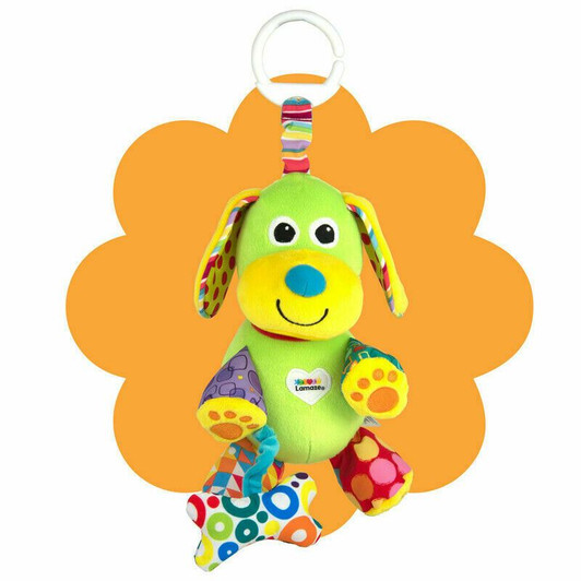 LAMAZE Pupsqueak, Clip on Pram and Pushchair Newborn Baby Toy, Sensory Toy for Babies Boys and Girls from 0 to 6 Months