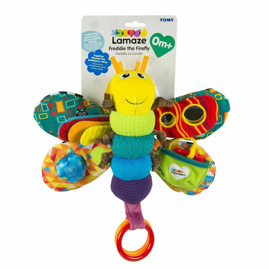 LAMAZE Freddie The Firefly Clip on Pram & Pushchair Newborn Baby & Sensory Toy, Christmas Gift for Babies Boys & Girls, Multicolour, 0 - 6 Months, 800 g
