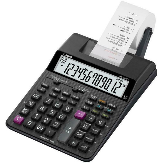 Casio 12 Digit Display Printing Calculator│Profit Calculation│2 Color-Print