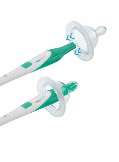 MAM Baby Bottle & Teat Cleaning  Brush|Non-Scratch Bristles|Easy & Soft|BPA-Free