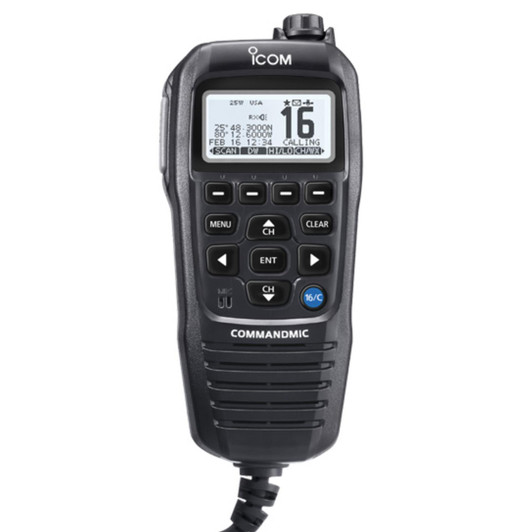 Icom HM-195G Command Mic Microphone│For IC-M506, IC-M424, IC-M4243│Black