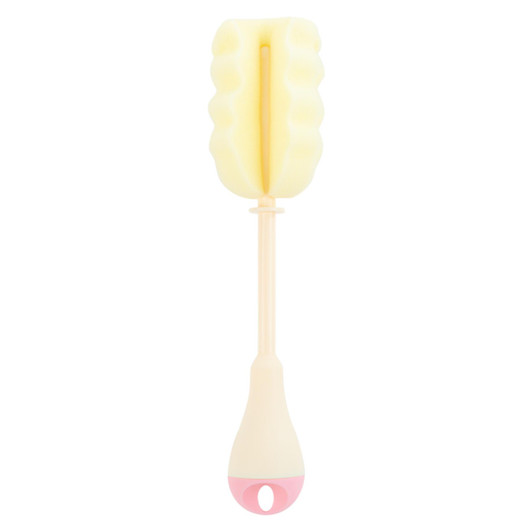 Kikka Boo Baby Milk Bottle & Teat Brush Cleaning Bristle Set│BPA Free│Pink│3Pk