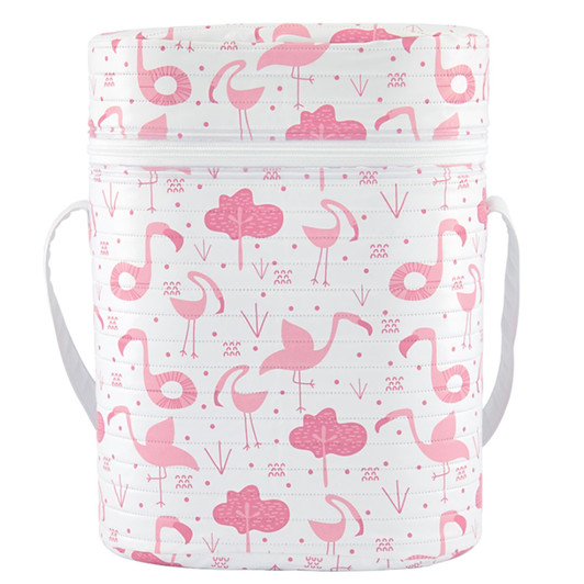 Kikka Boo Insulated Twin Baby Bottles Carrier│Standard & Wide-neck Bottles│Pink