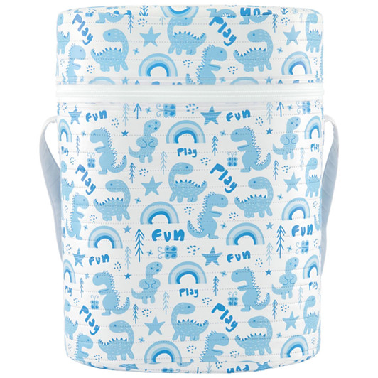 Kikka Boo Insulated Twin Baby Bottles Carrier│Standard & Wide-neck Bottles│Blue