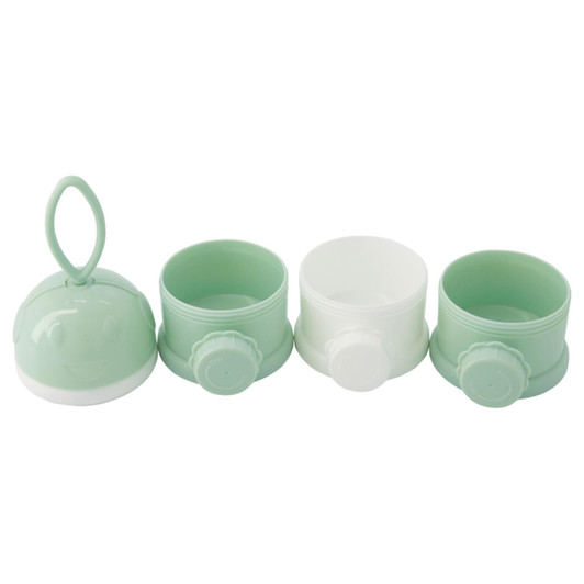 Kikka Boo 3-layer Milk Formula Triple Stacking Portable Dispenser│BPA free│Mint