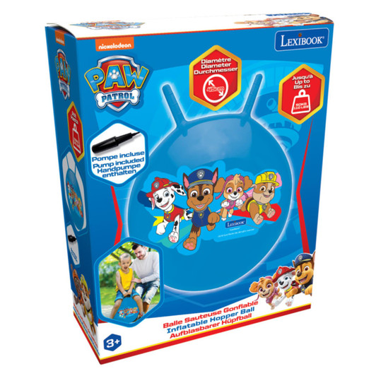 Lexibook Paw Patrol Space Hopper│with Manual Pump│Secure & Durable Plastic│Blue