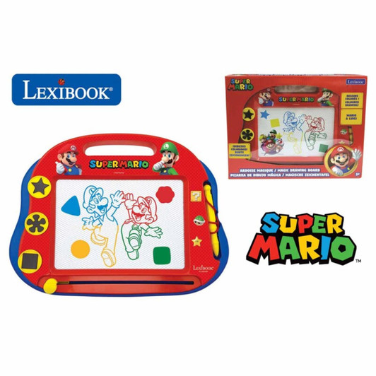 Lexibook CRNI550 Super Mario Magnetic Multicolor Drawing Board