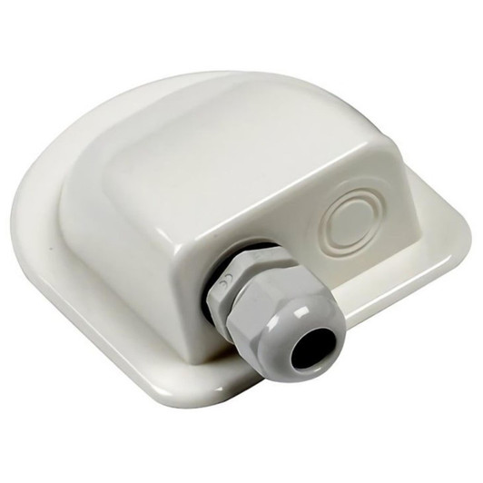 Solar Technology Waterproof Double Gland with Single Cable Exit - White