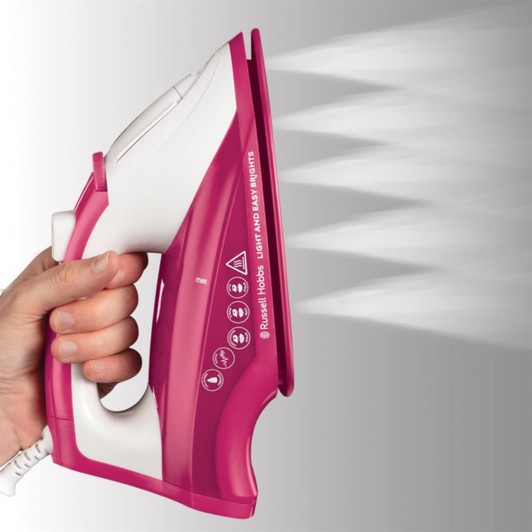 Russell Hobbs 26480 Light & Easy Brights Steam Iron - Berry