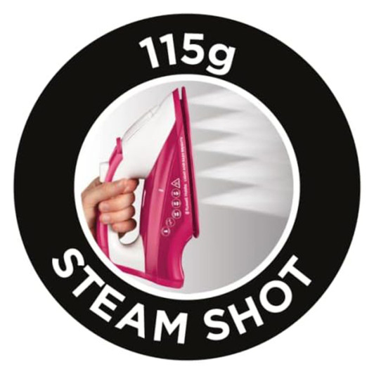 Russell Hobbs 26480 Light & Easy Brights Steam Iron - Berry