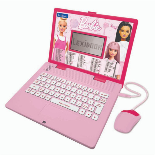 Lexibook JC598BBI1 Barbie Bilingual Educational Laptop with 124 Activites