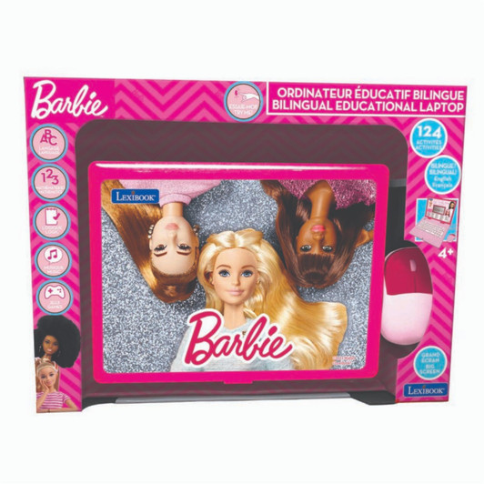 Lexibook JC598BBI1 Barbie Bilingual Educational Laptop with 124 Activites
