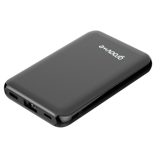 Groov-e GVCH5000BK Portable Power Bank│Dual Input & Output Ports│Black│InUK
