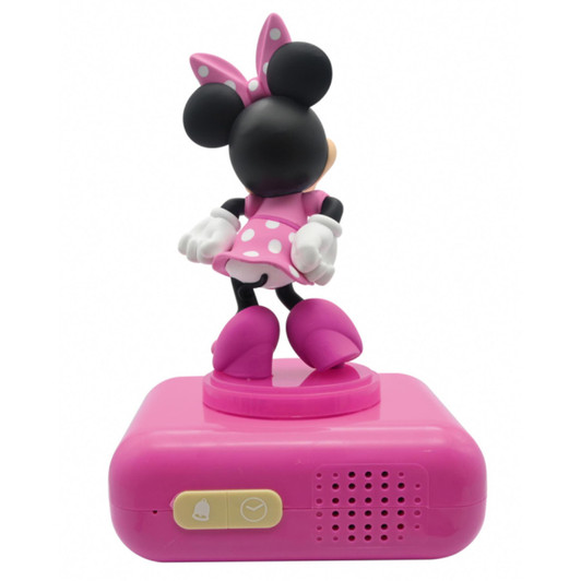 Lexibook RL800MN 3D Minnie Mouse Childrens Clock with Night Light