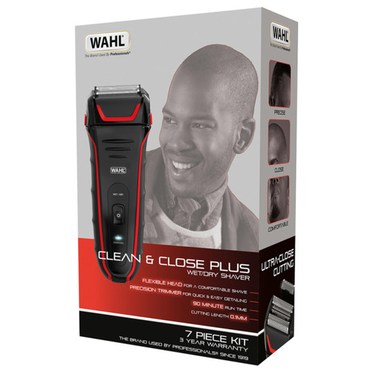 Wahl 7064-017 Clean & Close Plus Wet/Dry Shaver