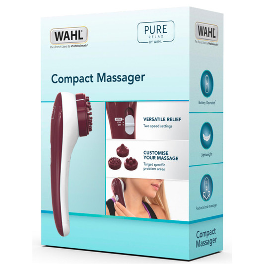 Wahl Pure Relax Compact Massager Neck,Shoulder,Leg,Back Cordless Cleansing Brush