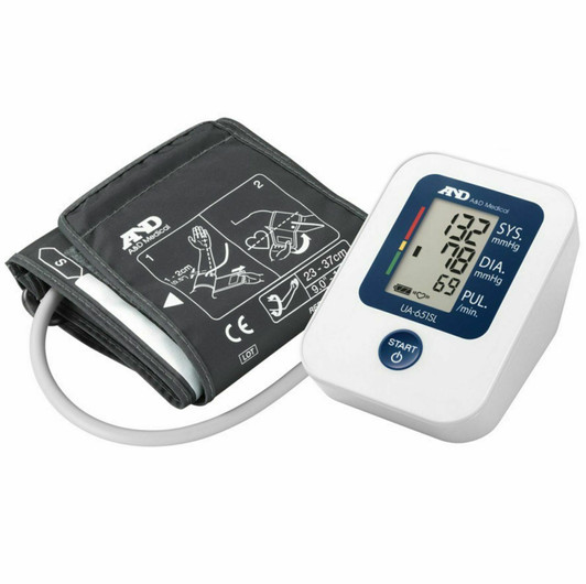 A&D UA651SL Upper Arm Blood Pressure Monitor with Larger Cuff 30 Record Memory