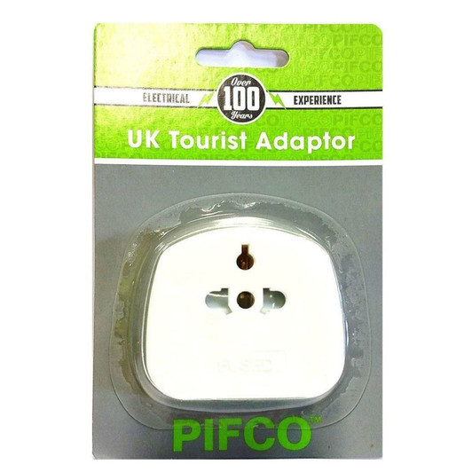 Value Range PIF2039 Universal Travel Adaptor 2 & 3 Pin 13 AMP For Visitors to UK
