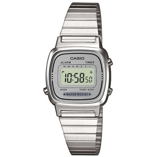 Casio Ladies Silver Dial Silver Watch