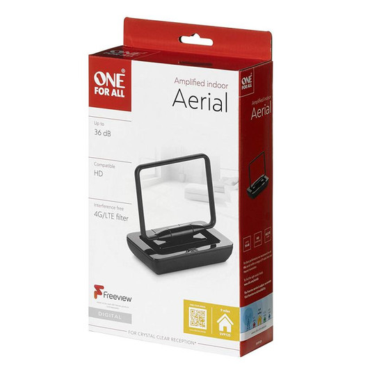 One For All SV9125 HD Compatible Indoor Amplified Aerial 36dB UHF Channels