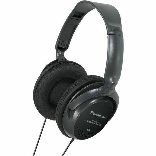 Panasonic RPHT225 Over Head Headphones Extra Bass System In-Line Volume Control