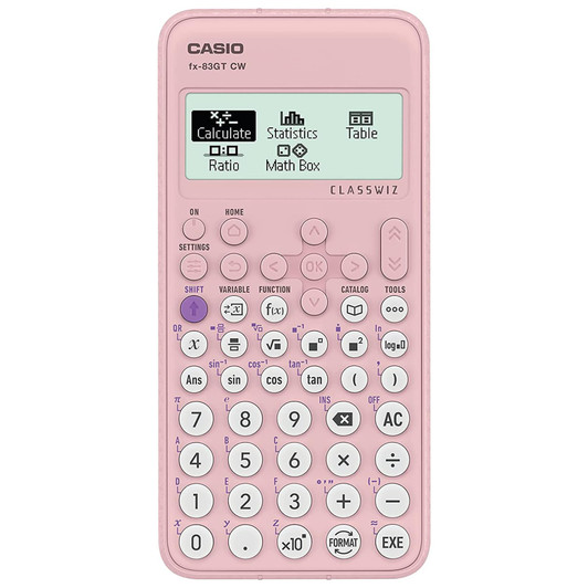 Casio FX-83GTCW ClassWiz GCSE Scientific Calculator with LCD Display Pink