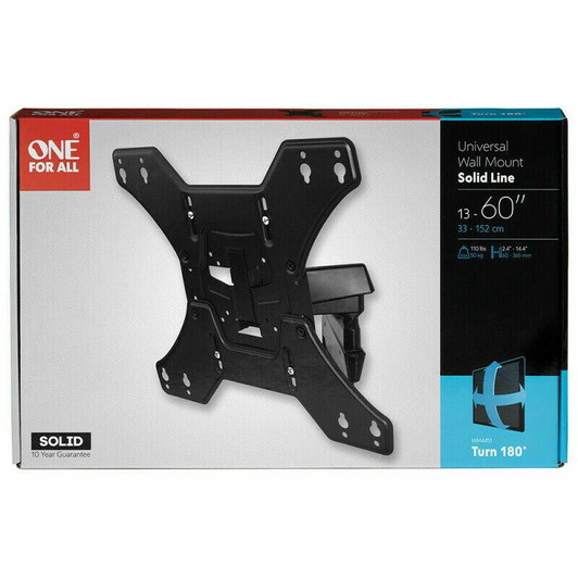 One For All 32-60 inch TV Mount Turn 180� Solid Series TV Bracket WM4451 Black