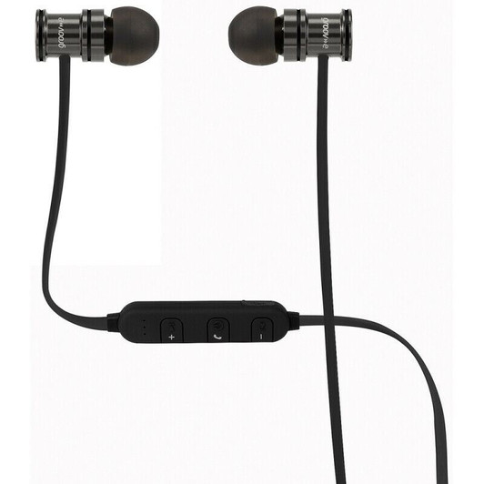 Groov-e GVBT600SR Bullet Buds Wireless Bluetooth Metal Case Earphones-Silver