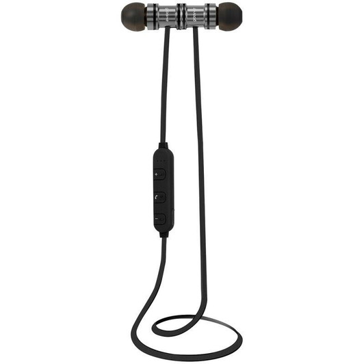 Groov-e GVBT600SR Bullet Buds Wireless Bluetooth Metal Case Earphones-Silver