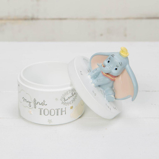 Disney Magical Beginnings Tooth & Curl Boxes Christening Newborn's Gift Dumbo
