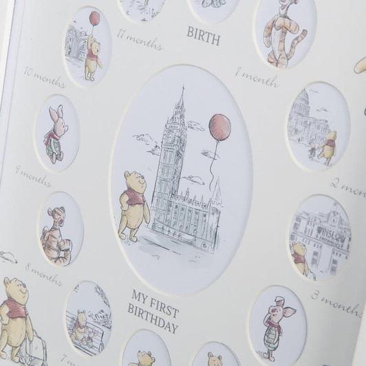 Disney Christopher Robin First Year Multi Aperture Frame Baby's Tiny Handprint