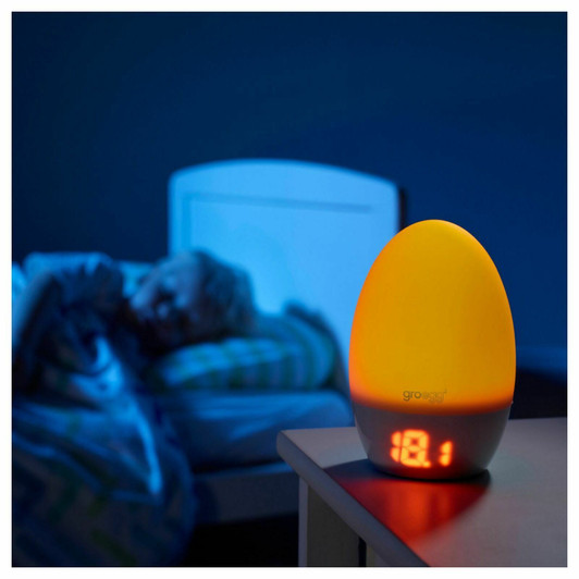 GroEgg2 Digital Travel & Kid's Room Thermometer Baby's Night Light Lamp UK Plug