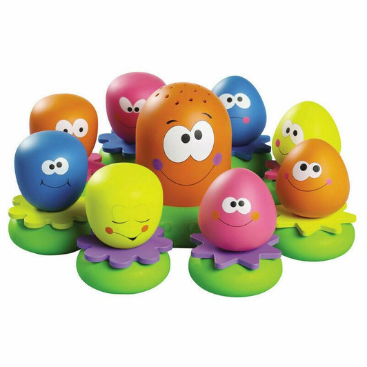Tomy Bath Playset Octopals Aquafun Toy With Water Squirting Bathtime/Funtime Toy