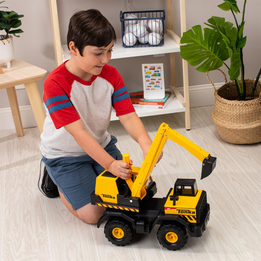Tonka Steel Classics Toughest Mighty Excavator Vehicle Toys for Kid's 3y+