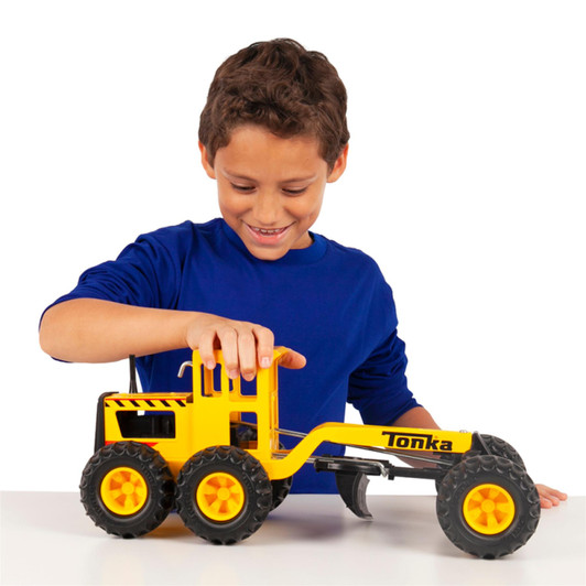 Tonka Steel Classics Toy Road Grader for Kid's Collectible Construction Toy 3y+