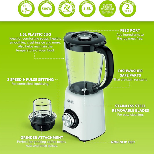 Wahl Table Blender with Grinder - White