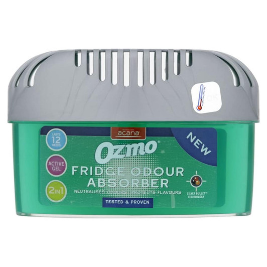 Ozmo 2 in 1 Natural Fridge Odour Smell Absorber Deodoriser│Lasts 12 Weeks│InUK