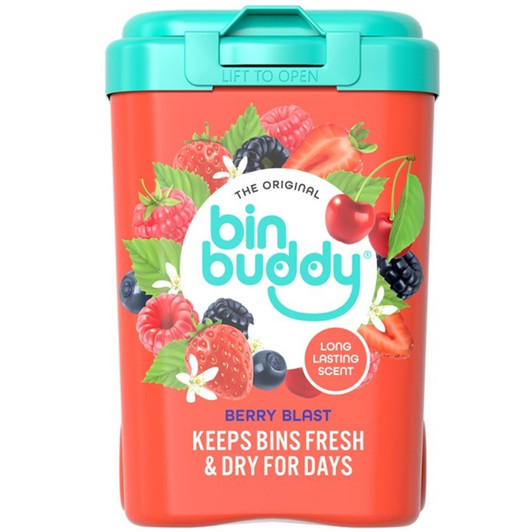 Bin Buddy Fresh Berry Blast Wheelie Bin Dustbin Freshner Eliminates Smells 450gm