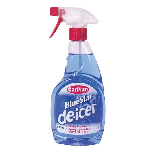 CarPlan Blue Star De-Icer Trigger│Spray Operates│Down to –15°C│Quick Melt│500ml