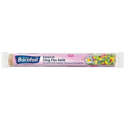 Bacofoil EasyCut Cling Film Refill│For Fresh Wrapping Food Stuffs│60m x 35cm