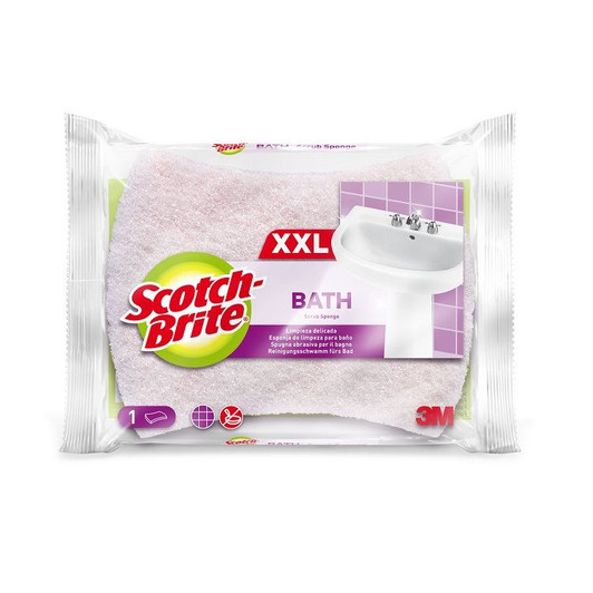 Scotchbrite Soft Bath Scrub Sponge│For Gentle Bathroom Cleaning│Durable│XXL
