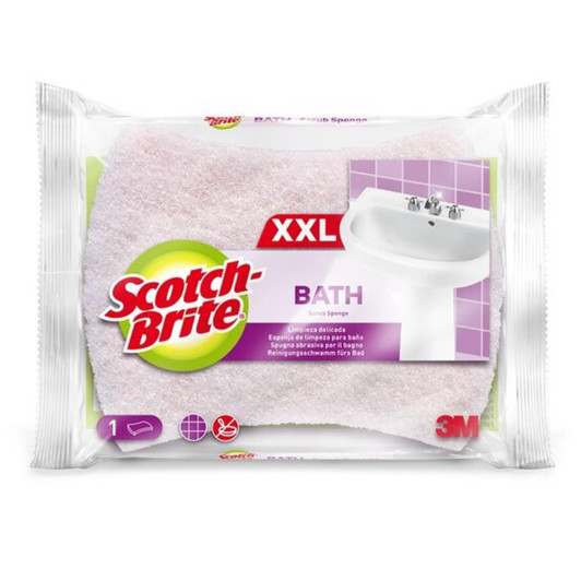Scotchbrite Soft Bath Scrub Sponge│For Gentle Bathroom Cleaning│Durable│XXL