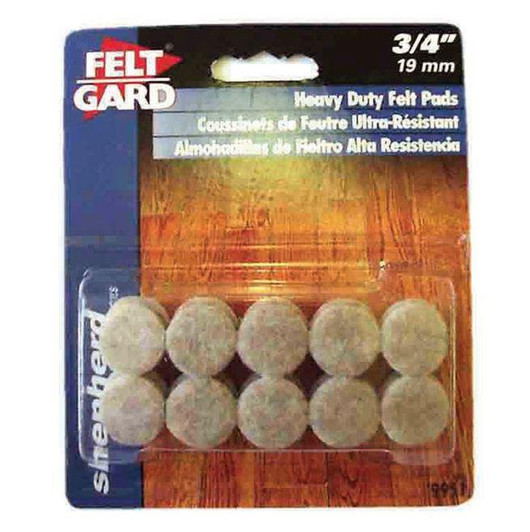 Feltgard 19mm Round Heavy Duty Felt Pads 20 Pack