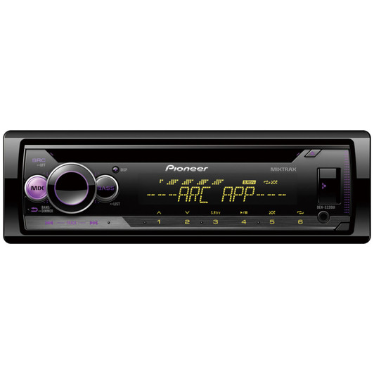 Pioneer DEH-S220UI Single Din Car MultiMedia Player Aux Bluetooth USB Flac