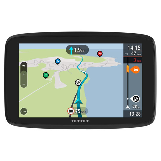 TomTom GO Camper Tour 6" GPS Sat Nav Lifetime Europe Maps + Live Traffic Wi-Fi