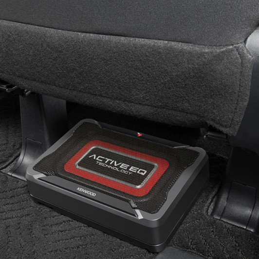 Kenwood KSC-PSW7EQ Powered Enclosure UnderSeat Amplified Subwoofer 160W Class D