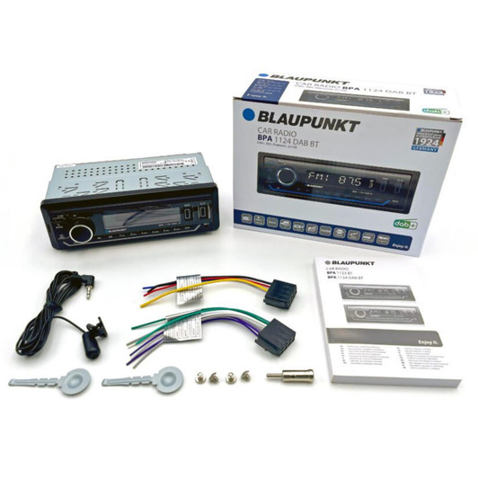 Blaupunkt BPA1124BT DAB Single Din Car Stereo Player DAB+ RDS Bluetooth AUX USB