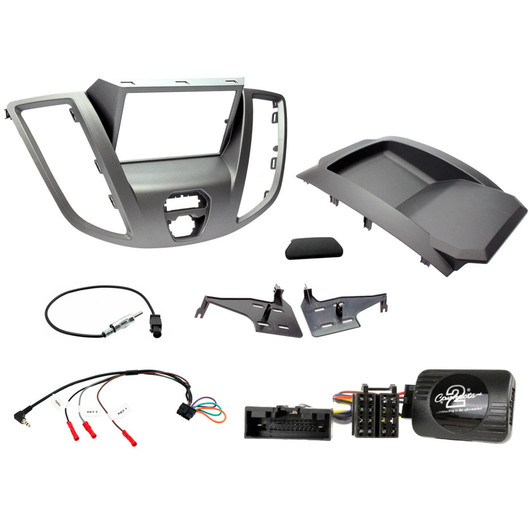 C2 Car Stereo Double Din Fascia Panel With Head Unit For Ford Transit 2015-2021