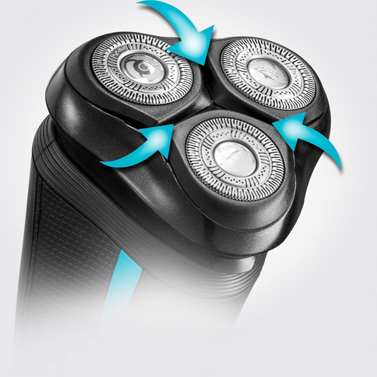 Remington 3 Head Shaver | 60Min | Stubble Style | Wet & Dry