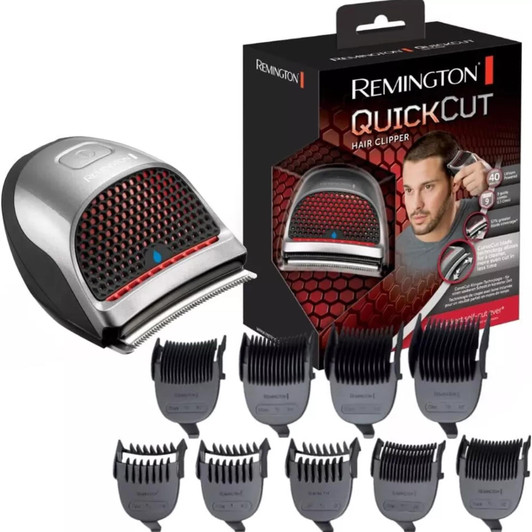 Remington Quick Cut Men's Hair Clipper Cord/Cordless Trimmer Washable 9 Comb
